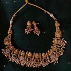 Navarathna Lakshmi Traditional Necklace Set