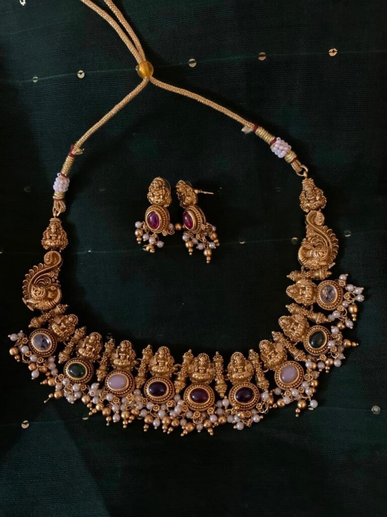Navarathna Lakshmi Traditional Necklace Set