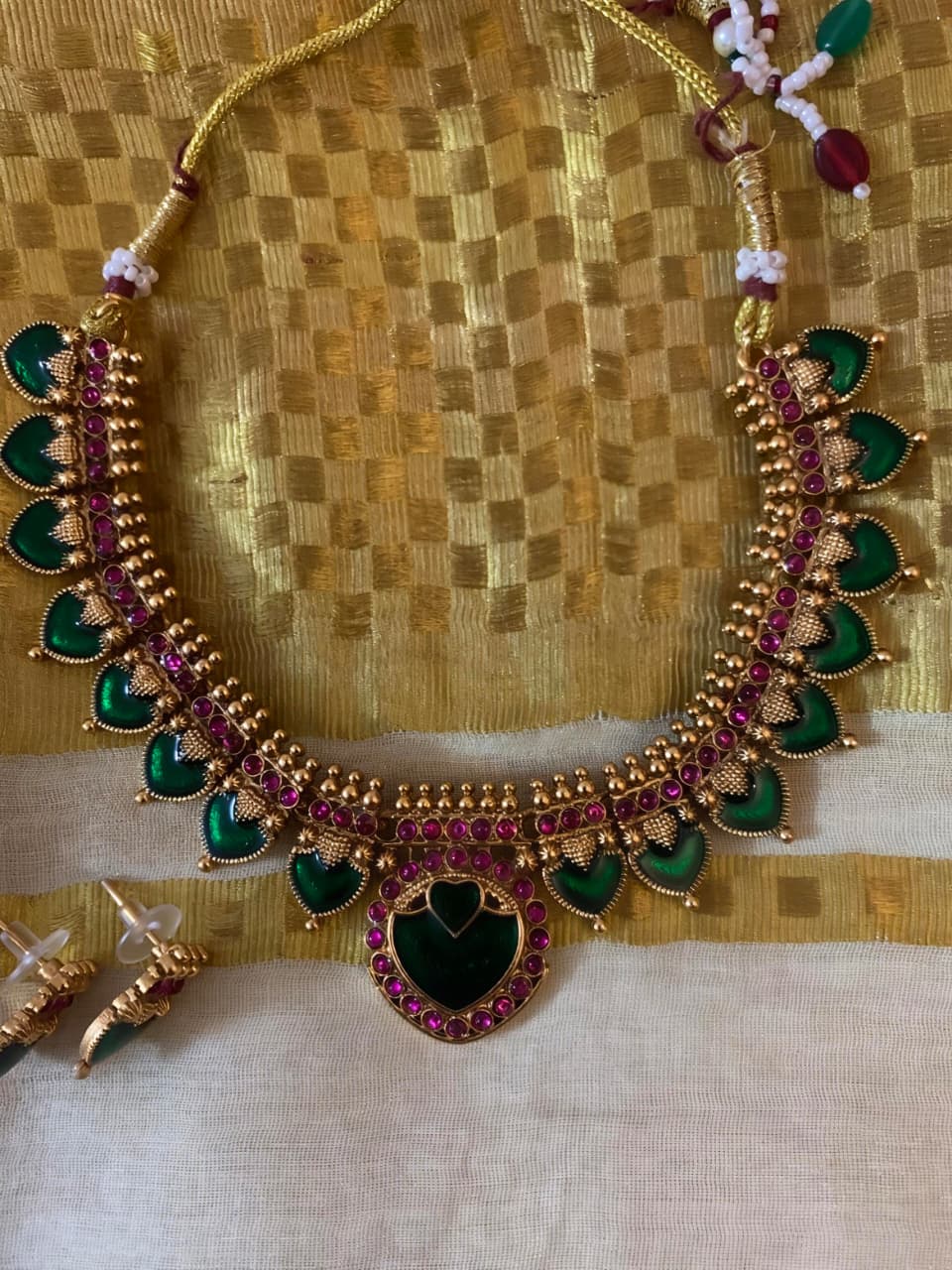 Palakka - Traditional Palakka Necklace Set - Image 2