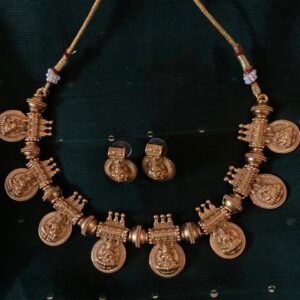 Vaibhavi - Traditional Heavy Coin Necklace Set