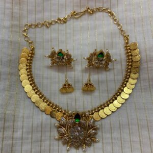 Aninditha - Kaasu Mala Necklace Set