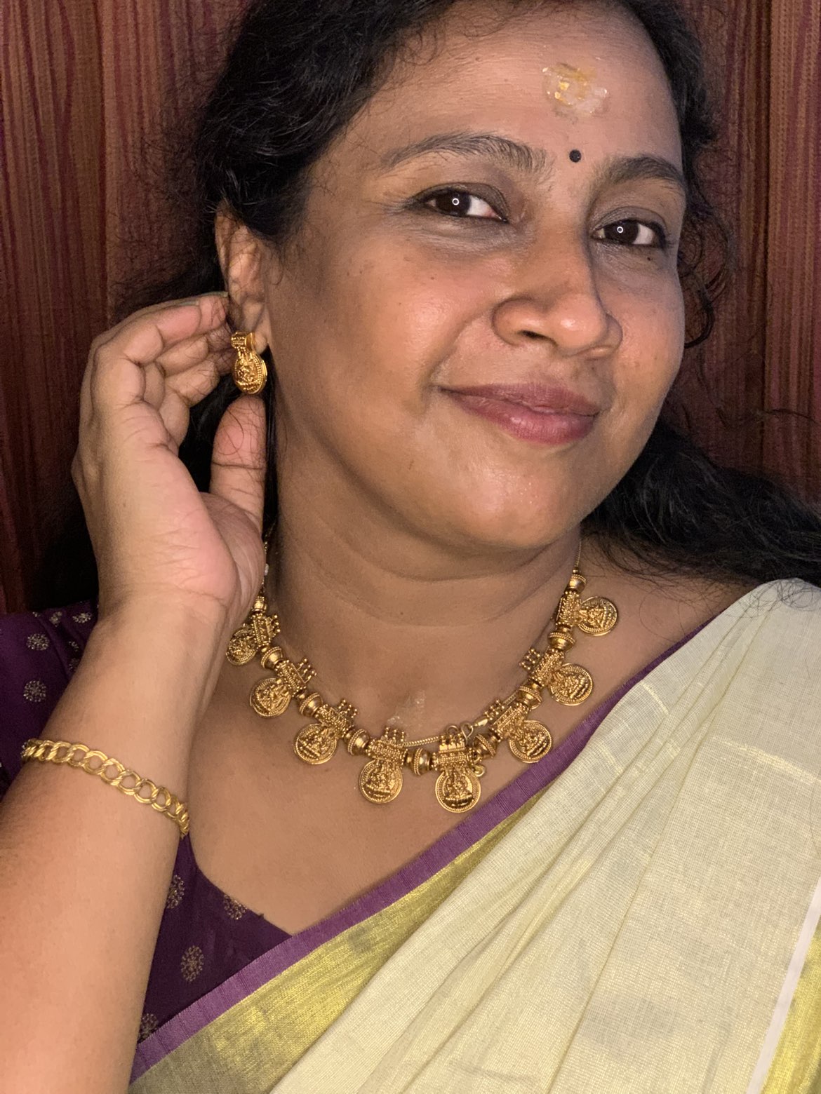 Vaibhavi - Traditional Heavy Coin Necklace Set - Image 2