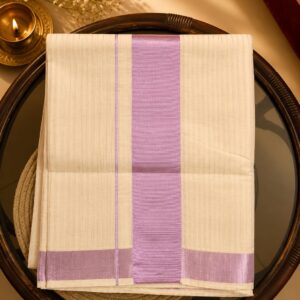 Rose Gold Cotton Line Saree